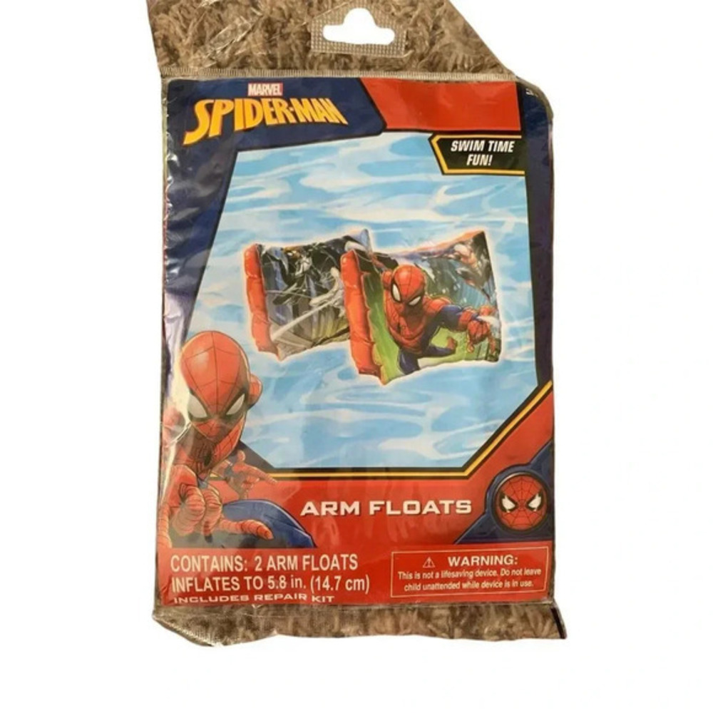 Marvel‎ Spiderman Arm Floats Swim Time Fun! Up To 65lbs